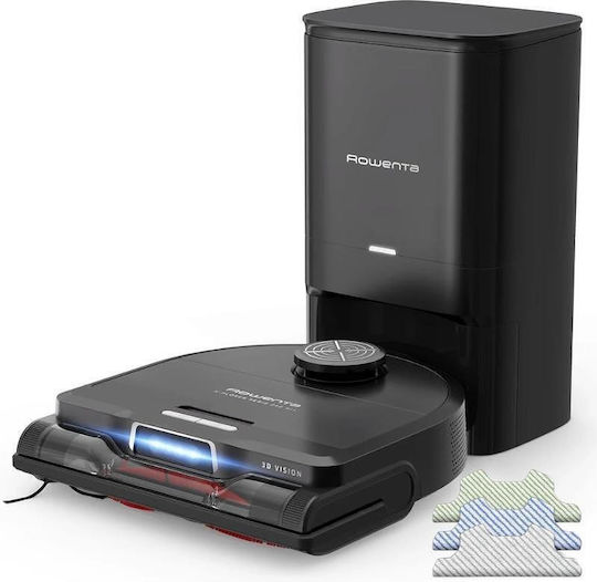 Rowenta X-Plorer Series 240+ AI Прахосмукачка Робот с Лазерно Картографиране и Всмукателна Мощност 8000Pa Черна