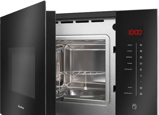 Amica AMMB25E2SGB X-TYPE Eingebauter Mikrowellenherd mit Grill 25Es Schwarz