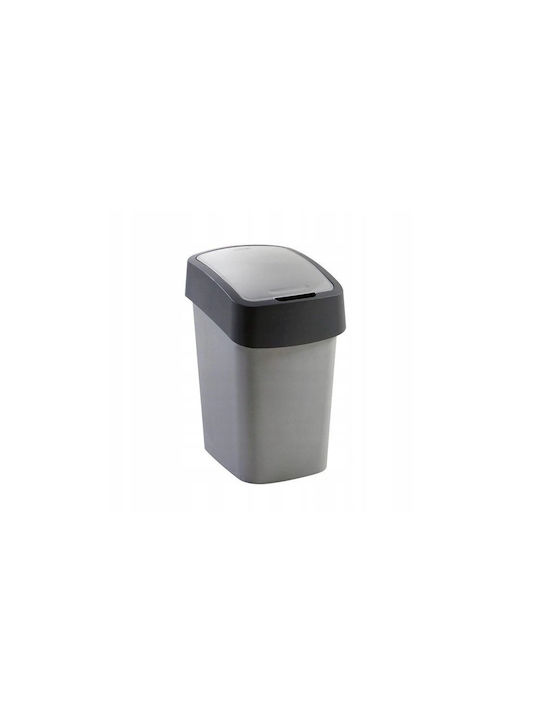 Curver Pacific Flip Waste Bin Waste Plastic Charcoal-Silver 25lt 1pcs