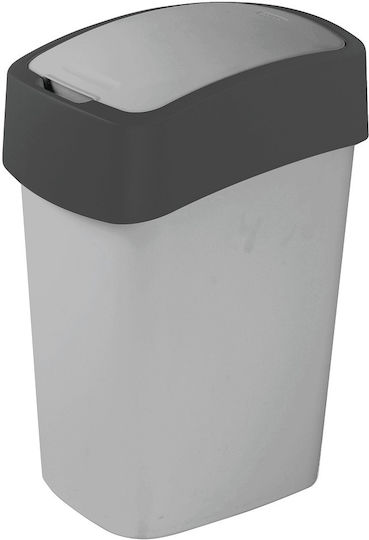Curver Coș De Gunoi Pacific Flip Plastic Cu Capac Oscilant Antracit-Argintiu 25lt