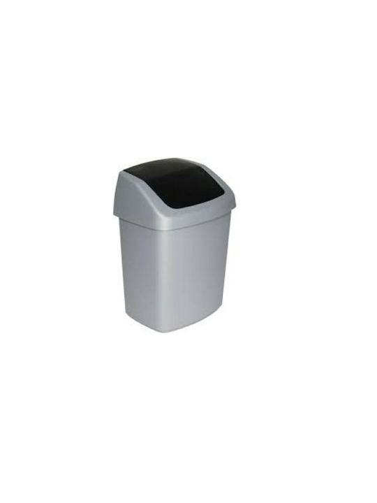Curver Plastic Silver Waste Bin 10lt