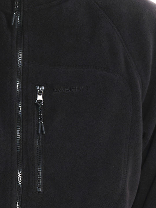 Men's Fleece Cardigan Black