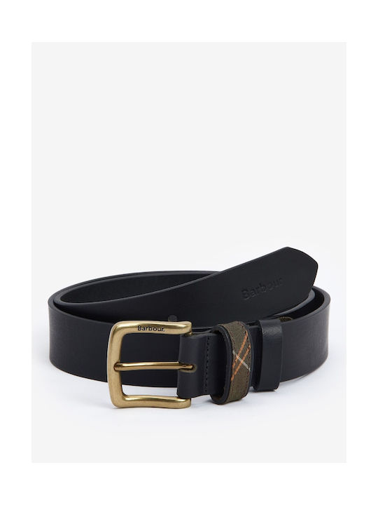 Esk Breit Herren Gürtel Leder Black/Gold