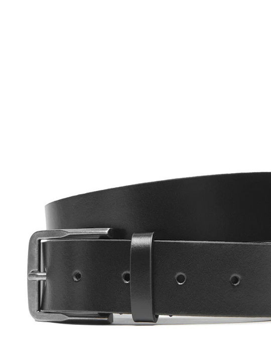 Herren Gürtel Leder Schwarz