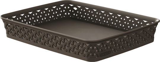 Curver Mystyle Tabletop Organizer Plastic Brown