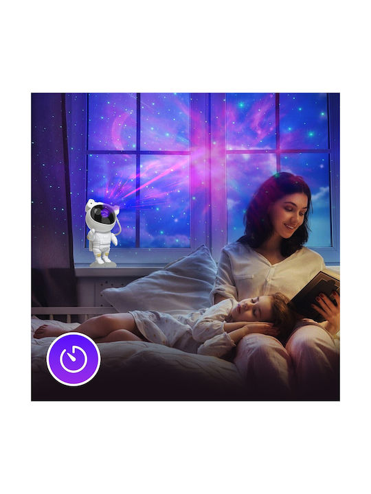 Extralink Led Rotating Kids Projector Lamp Astrolite with Design Projection Multicolour 22.8x12x10.5εκ.