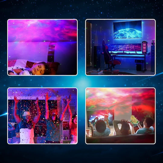 Extralink LED Drehend Kinderprojektorlampe Astrolite mit Musterprojektion Mehrfarbig 22.8x12x10.5εκ.