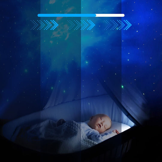 Extralink LED Drehend Kinderprojektorlampe Astrolite mit Musterprojektion Mehrfarbig 22.8x12x10.5εκ.