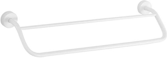Kapitan Calea ferată de Baie Simplă De Perete cu șuruburi ​40x40cm Inox Albă