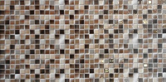 Stn Ceramica Andros Πλακάκι Τοίχου Κουζίνας / Μπάνιου Κεραμικό Γυαλιστερό 50x25cm Marron