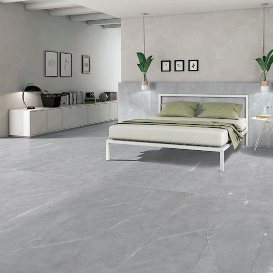 Panthermica Placă Perete Interior Mat 120x120cm Gri