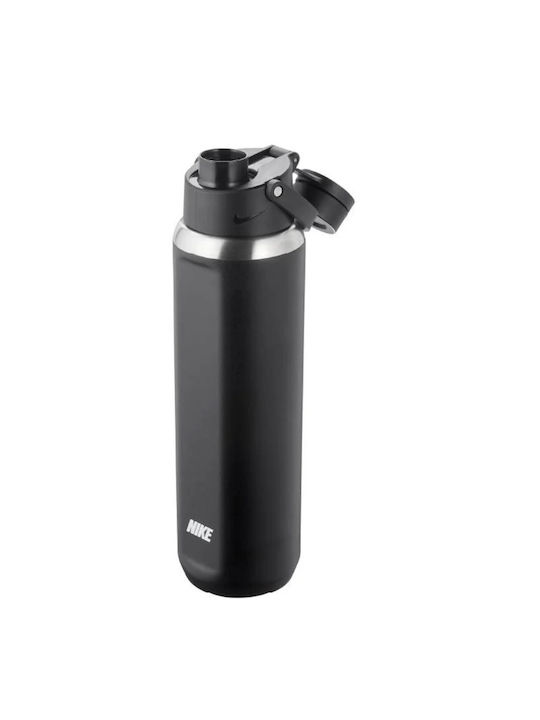 Nike Recharge Αθλητικό Παγούρι Ανοξείδωτο 700ml Μαύρο Nike Recharge Αθλητικό Παγούρι Ανοξείδωτο 700ml Μαύρο