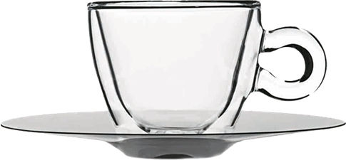 Bormioli Rocco Set Tassen Espresso Glas Transparent 65ml 2Stück
