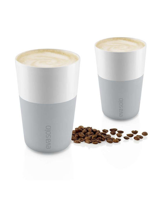 Eva Solo Set Căni Maro Din porțelan Gri 360ml 2buc