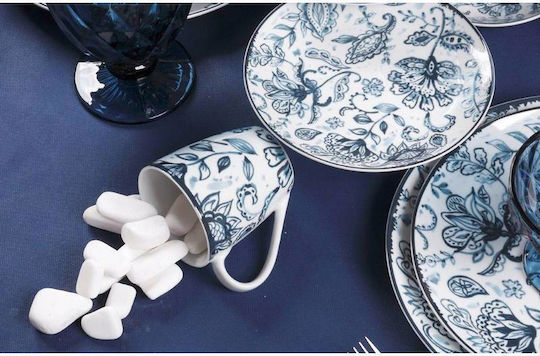Cryspo Trio Mediterraneo Set of Cups Coffee Porcelain Blue 100ml 6pcs