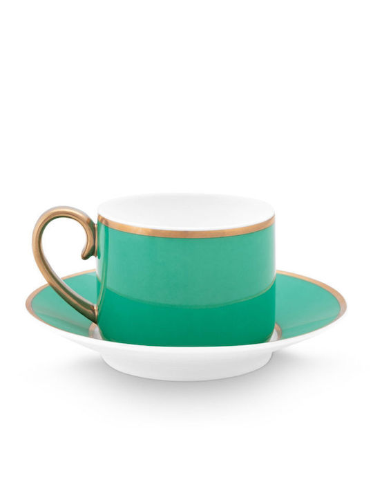 PiP Studio Chique Φλιτζάνι Καφέ από Πορσελάνη Πράσινο 120ml