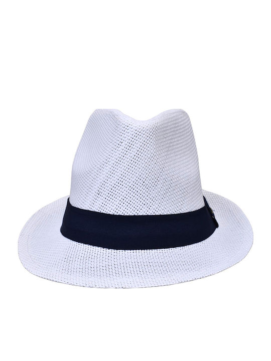 Herren-Hut Trilby Weiß