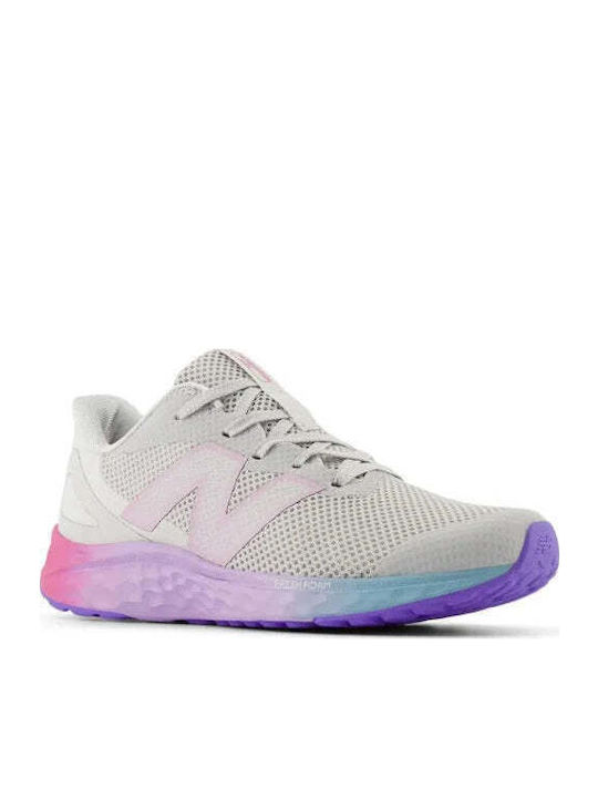 Fresh Foam Arishi V4 Αθλητικά Παιδικά Παπούτσια Running με Κορδόνια Γκρι
