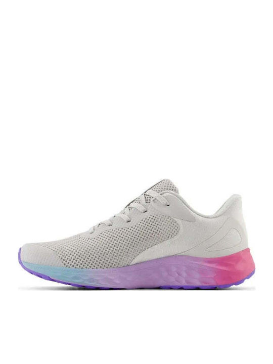 Fresh Foam Arishi V4 Αθλητικά Παιδικά Παπούτσια Running με Κορδόνια Γκρι