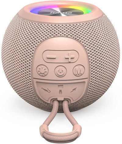 HAMA Ballshape Ηχείο Bluetooth 5W με Ραδιόφωνο και Διάρκεια Μπαταρίας έως 10 ώρες Ροζ