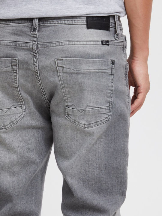 Men's Elastic Jeans Pants with Regular Narrow Fit Gray