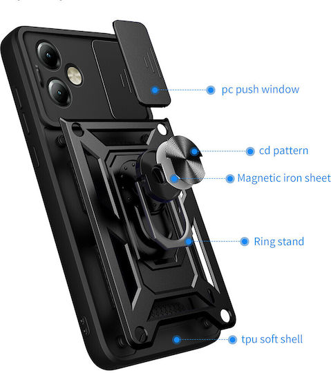 Techsuit Camshield Back Cover Πλαστικό / Σιλικόνης Μπλε (Moto G14)