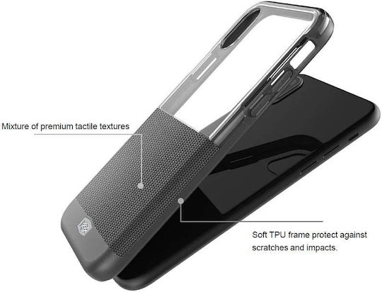 X-Doria Husă Back Cover Din Silicon Gri (iPhone X / XS)