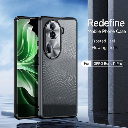 Dux Ducis Umschlag Rückseite Schwarz (Oppo Reno11 Pro - Dux Ducis Aimo Serie - Schwarz)