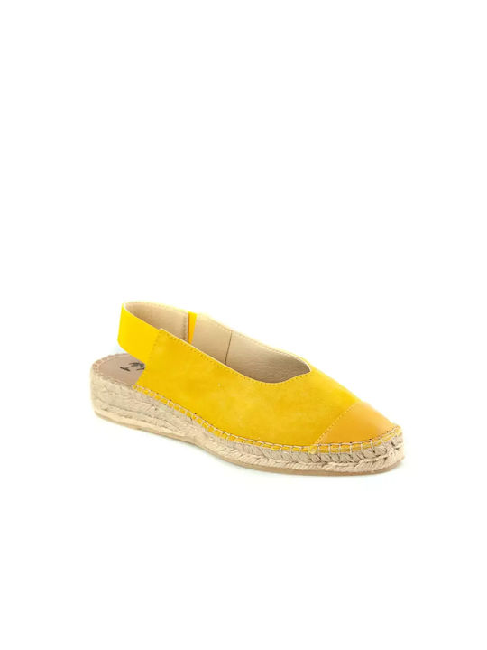 Flamenco Women's Suede Espadrilles Yellow