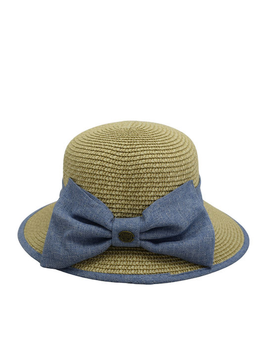 Frauen Rattangeflecht Hut Beige