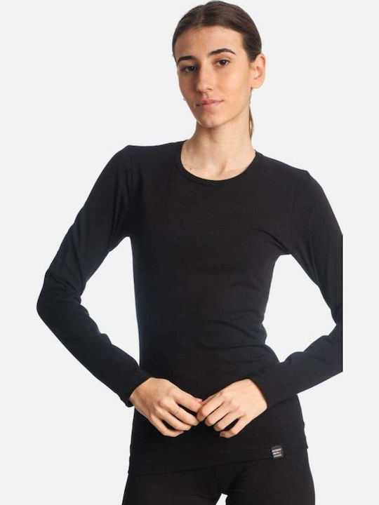 Γυναικεία Μπλούζα Μακρυμάνικη Black