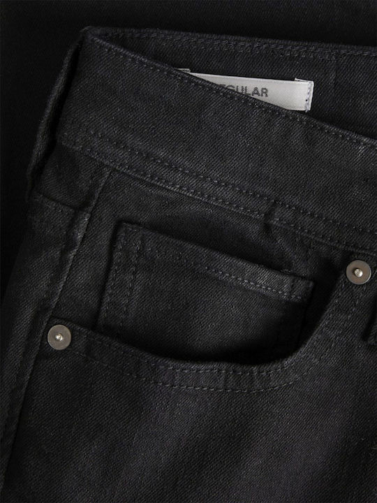 Men's Jeans Pants Elastic with Slim Fit Black