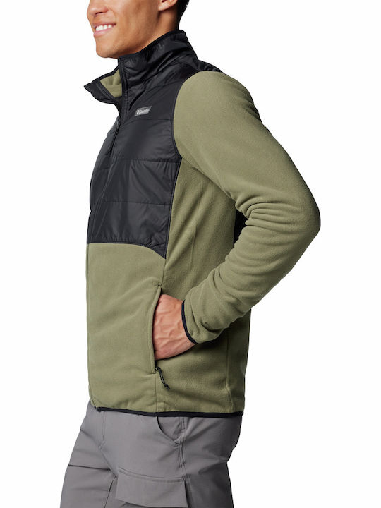 Basin Butte Men's Fleece Cardigan Green