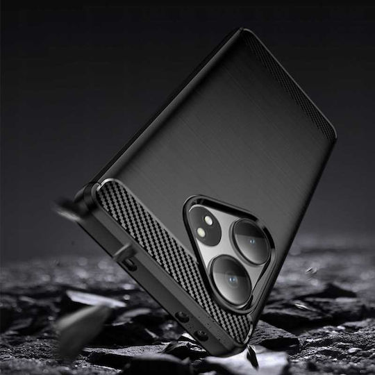 Spacecase Carbon Back Cover Silicone Black (Realme GT 6 / GT 6T)