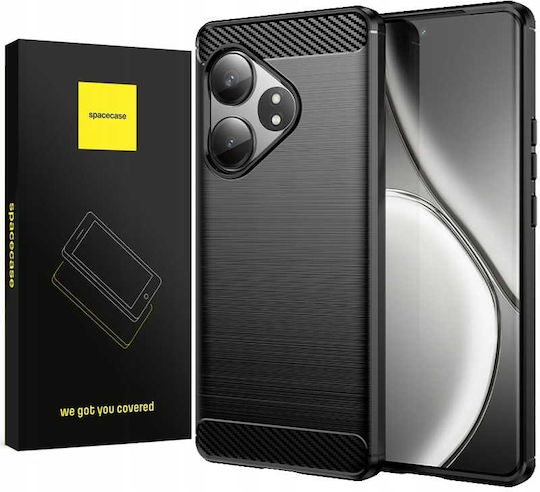 Spacecase Carbon Back Cover Silicone Black (Realme GT 6 / GT 6T)