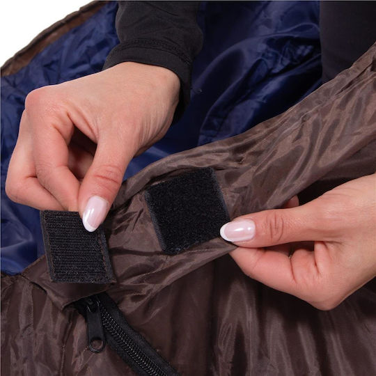 Springos Sleeping Bag Μονό Καλοκαιρινό Dark Brown