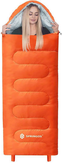 Springos Schlafsack Einzeln Sommer Orange