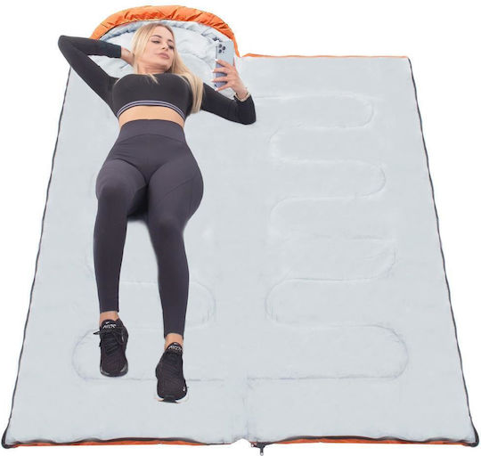 Springos Schlafsack Einzeln Sommer Orange
