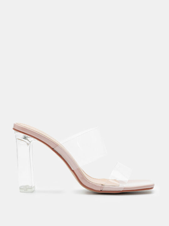 Luigi Heel Mules Beige