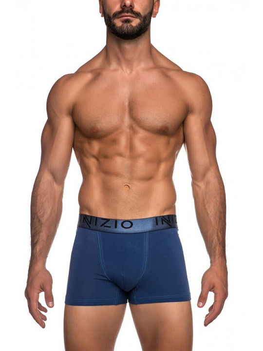 Inizio Men's Boxers KHAKI/BLUE 2Pack