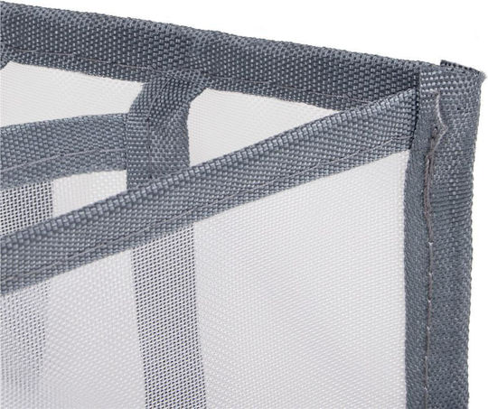 Set 3 Foldable Drawer Organizers Socks Underwear Gray