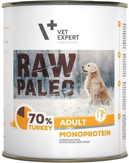 VetExpert Wet Food Dogs in Cans with Turkey Grain-Free & Gluten-Free 800gr