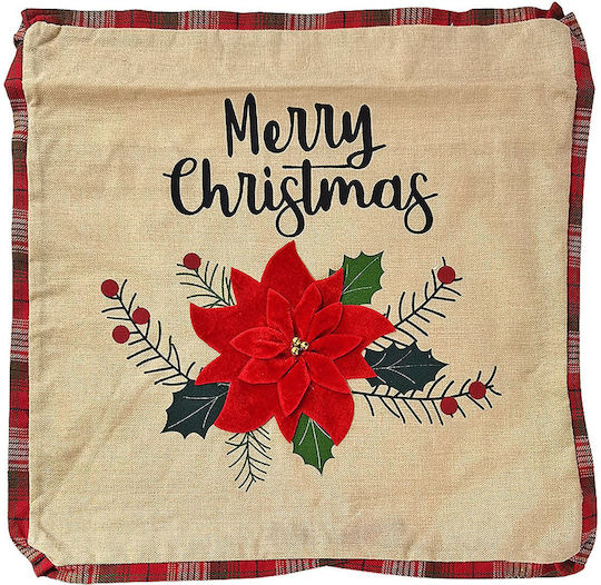 XMASfest Weihnachtsdekorativer Kissenbezug Quadratisch 45x45cm (Μiverse Designs)