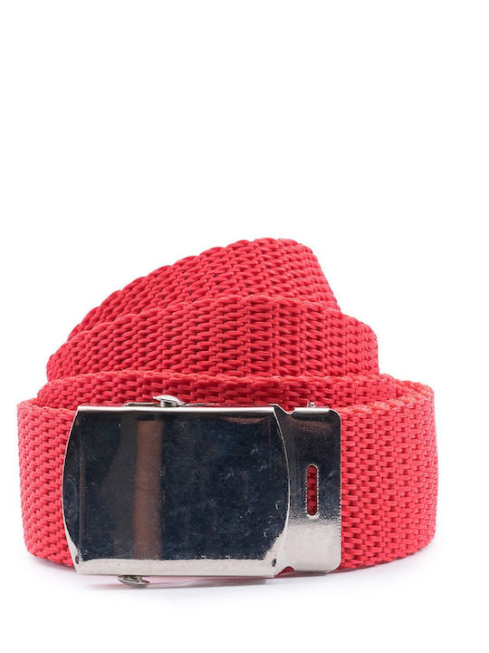 Men's Belt Webbing Belt Red
