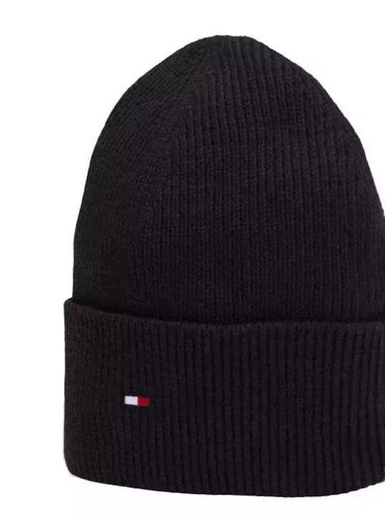 Essential Flag Beanie Beanie Knitted in Black color