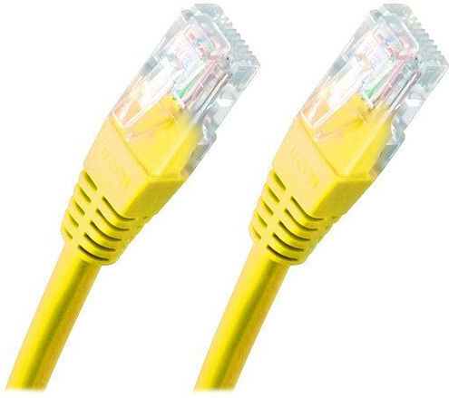 Lynx U/UTP Cat.5e (Gigabit) Καλώδιο Δικτύου Ethernet 1m Κίτρινο