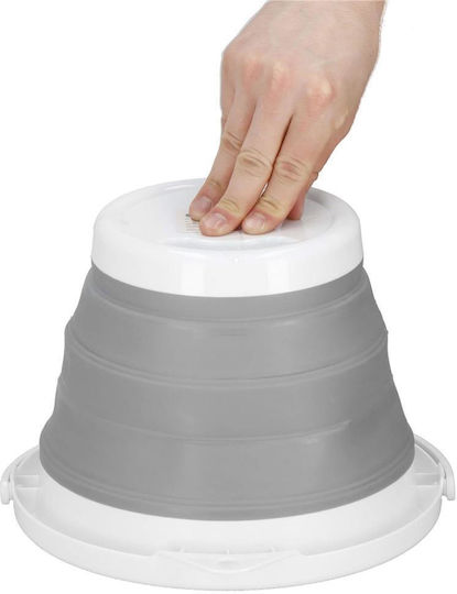 Pliabil Găleată Din plastic Capacitate 5lt Alb