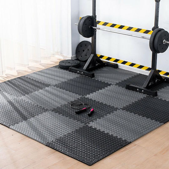 Δάπεδα Παζλ Γυμναστηρίου Πολύχρωμα 180x180cm 9τμχ