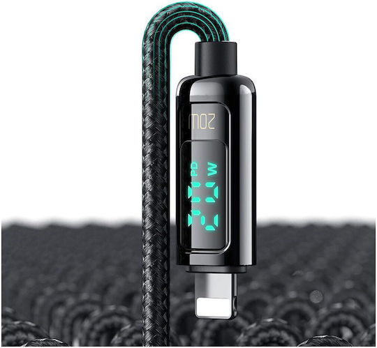 Mcdodo Braided USB-C to Lightning Cable Μαύρο 1.2m (CA-8810)