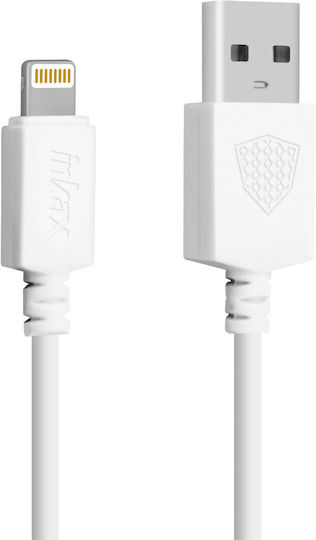 Inkax USB-A to Lightning Cable Λευκό 3m (41230)
